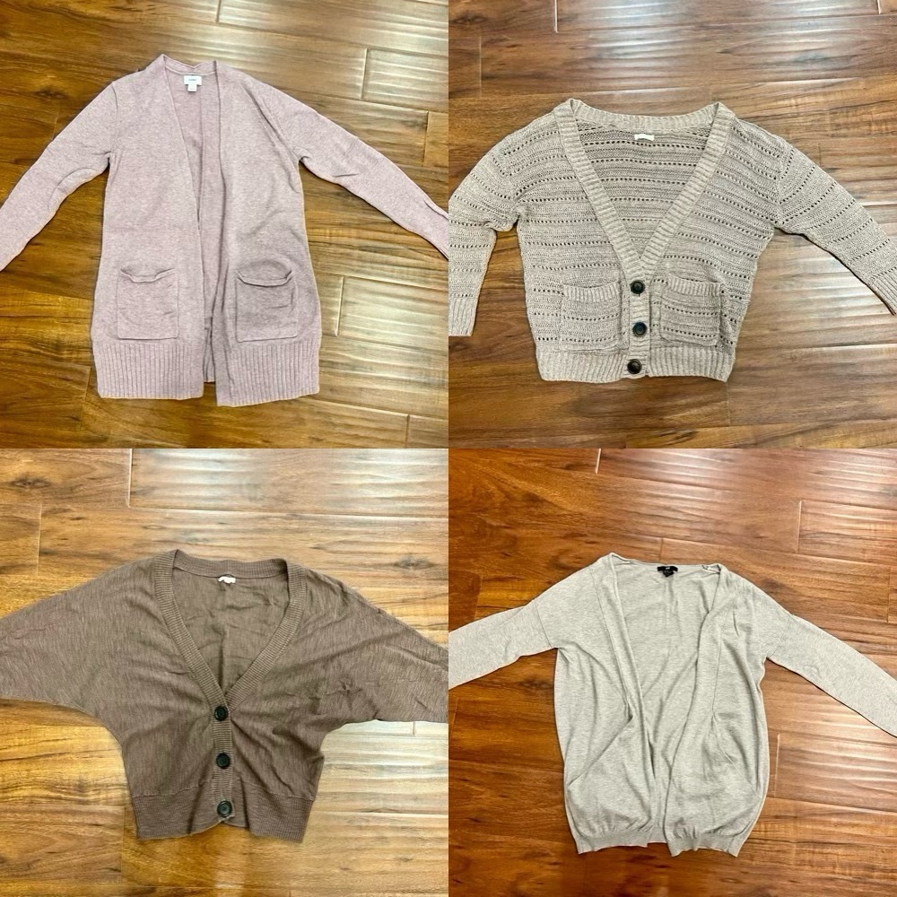 FOUR great condition cardigan sweater Old Navy Aerie H&M XS S